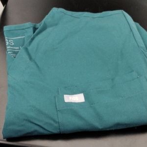 Figs Scrubb Short Sleeved Top, Teal M